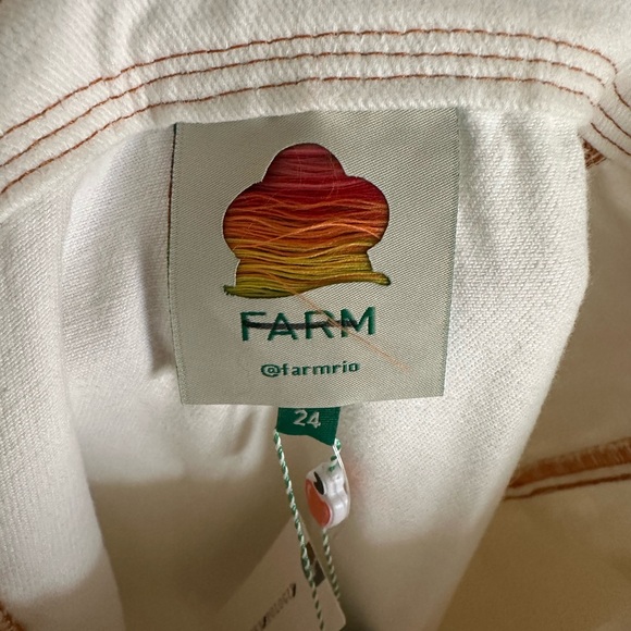 Farm Rio Denim Wave Maxi Skirt Sz 24 NWT - Picture 8 of 9